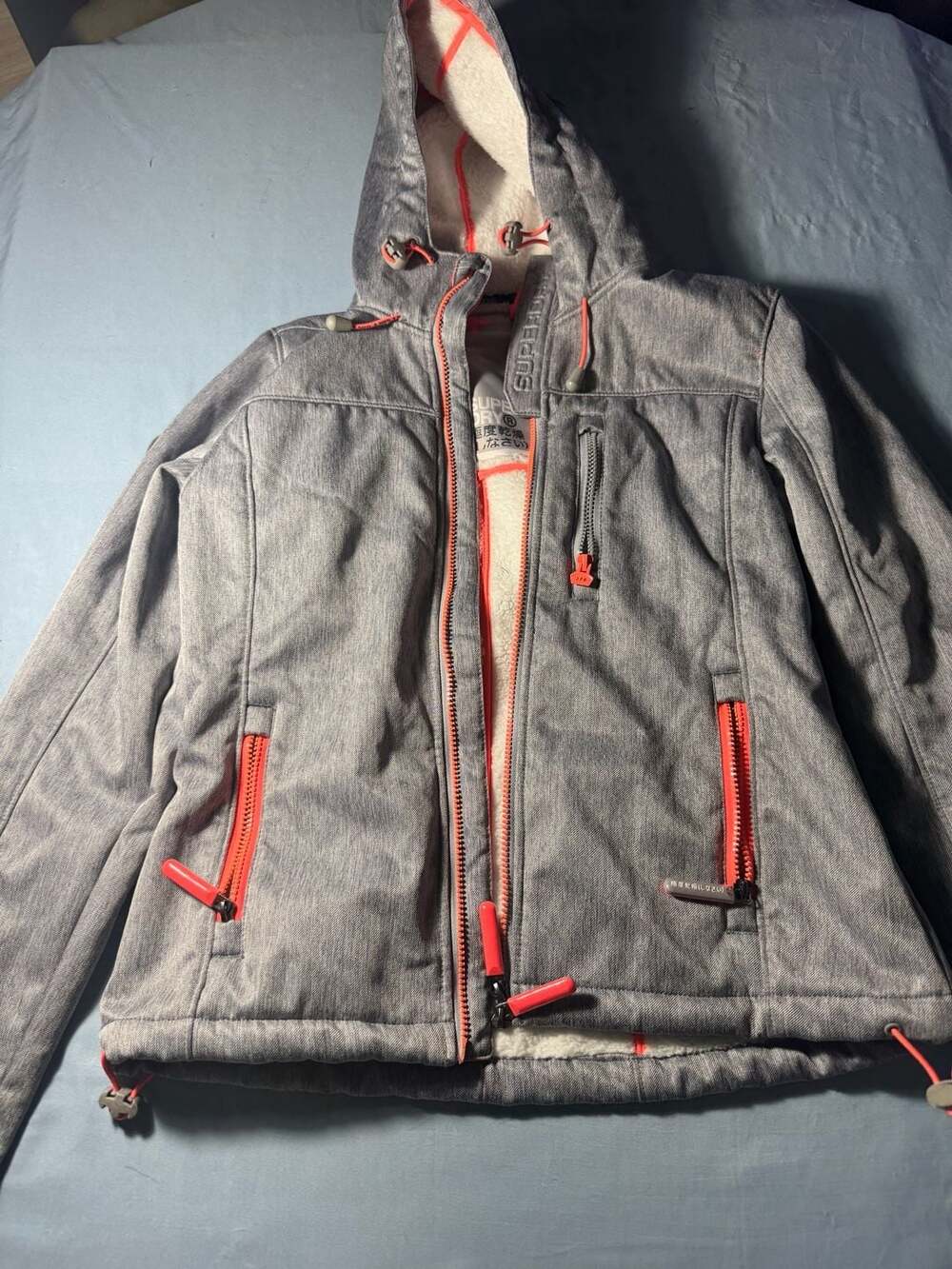 Superdry Hooded Sherpa Windtrekker Size S Jacket